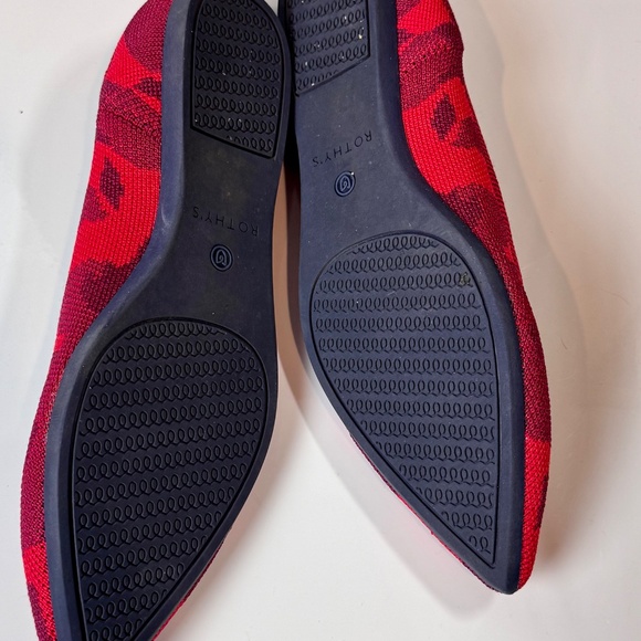 Rothy's The Point Red Camo Flats Size 8 (Fits 7.5 IMO) - Picture 8 of 8